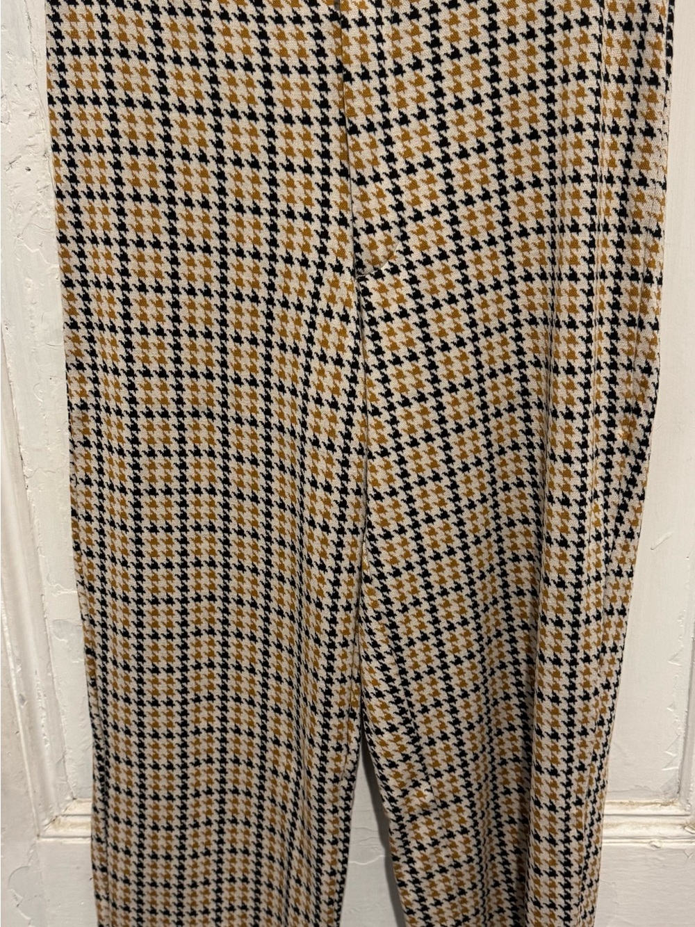 Z Supply Women’s Houndstooth Dress Pants in Black and Tan